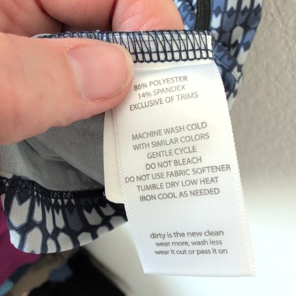 Toad&Co Liv Dress Women's Size Small Blue Geometric Athletic Hiking Outdoor - Picture 5 of 6